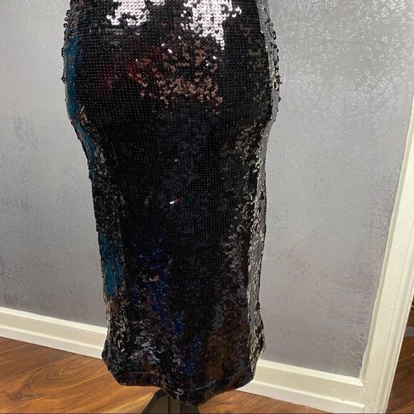 Good American twilight sequin dress.  Bodycon, black, formal, party, occasion - Picture 6 of 12